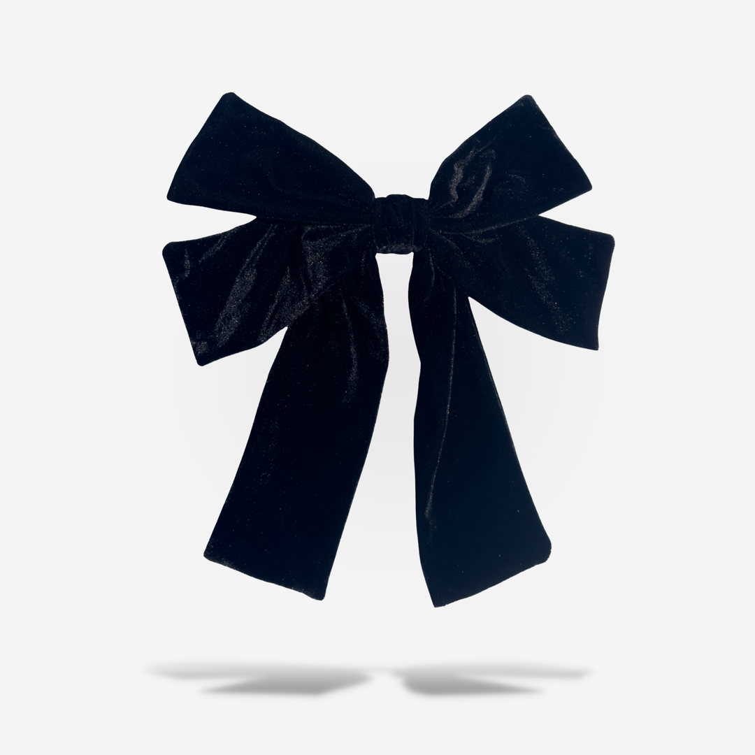 Big Velvet Bow: Black