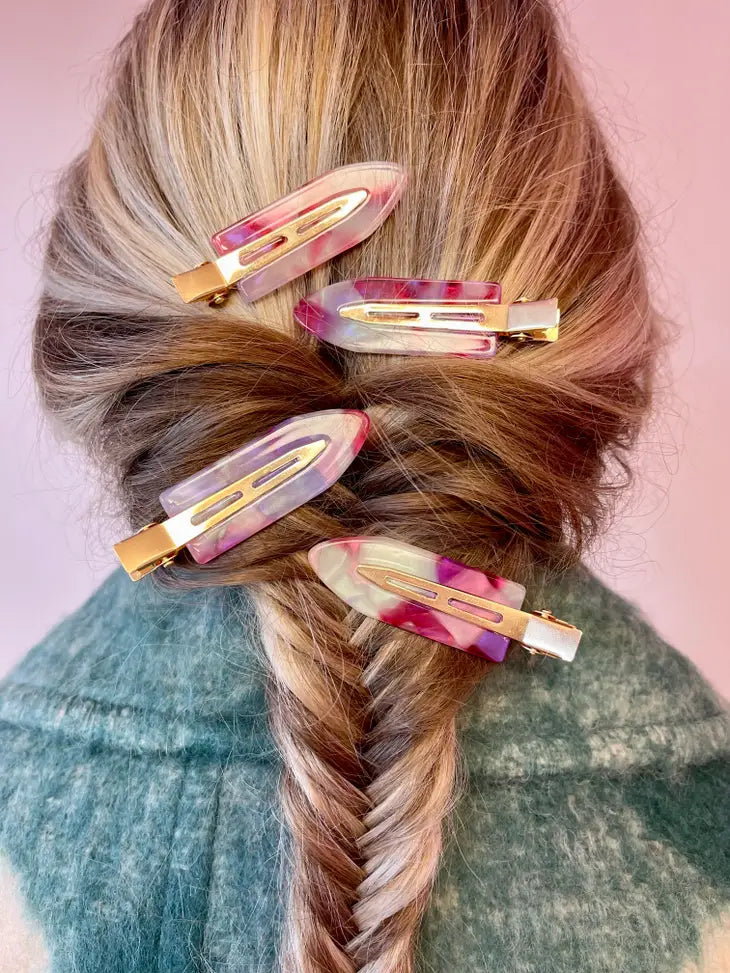 4 Piece Creaseless Clips-Resin