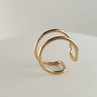 Double Band Ring: Gold