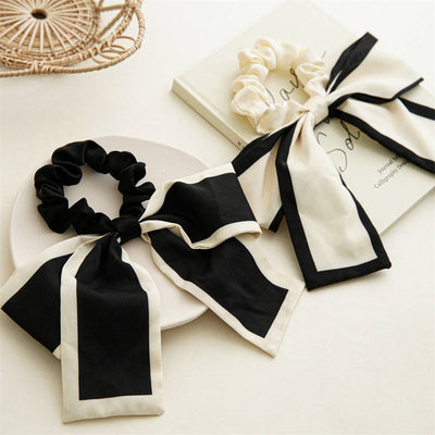 RETRO RIBBON BOW HAIR TIE