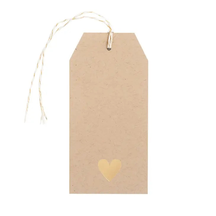 Gold Heart Hang Tag