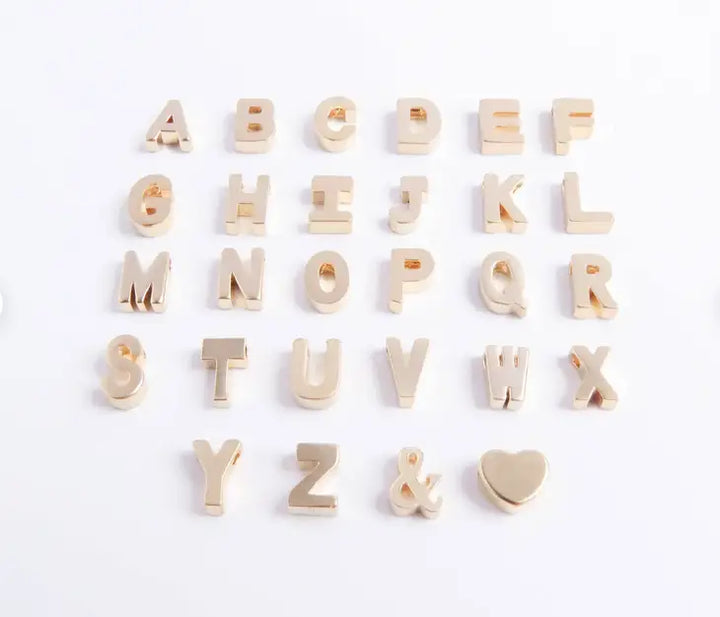 Necklace-Gold Initial Block Letter