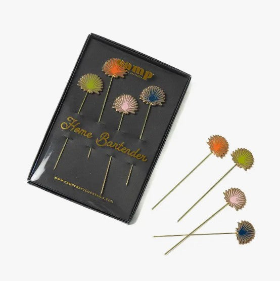 Palm Cocktail Picks Set of 4