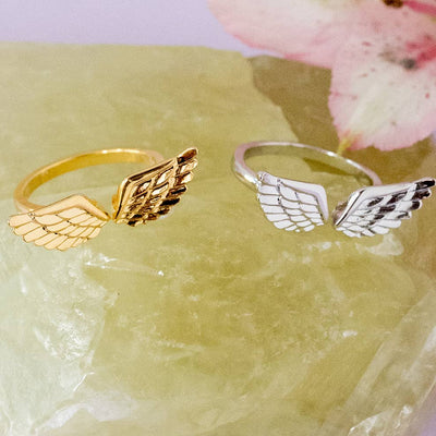 Ring-Angel Wing Adjustable Ring Spiritual Religion