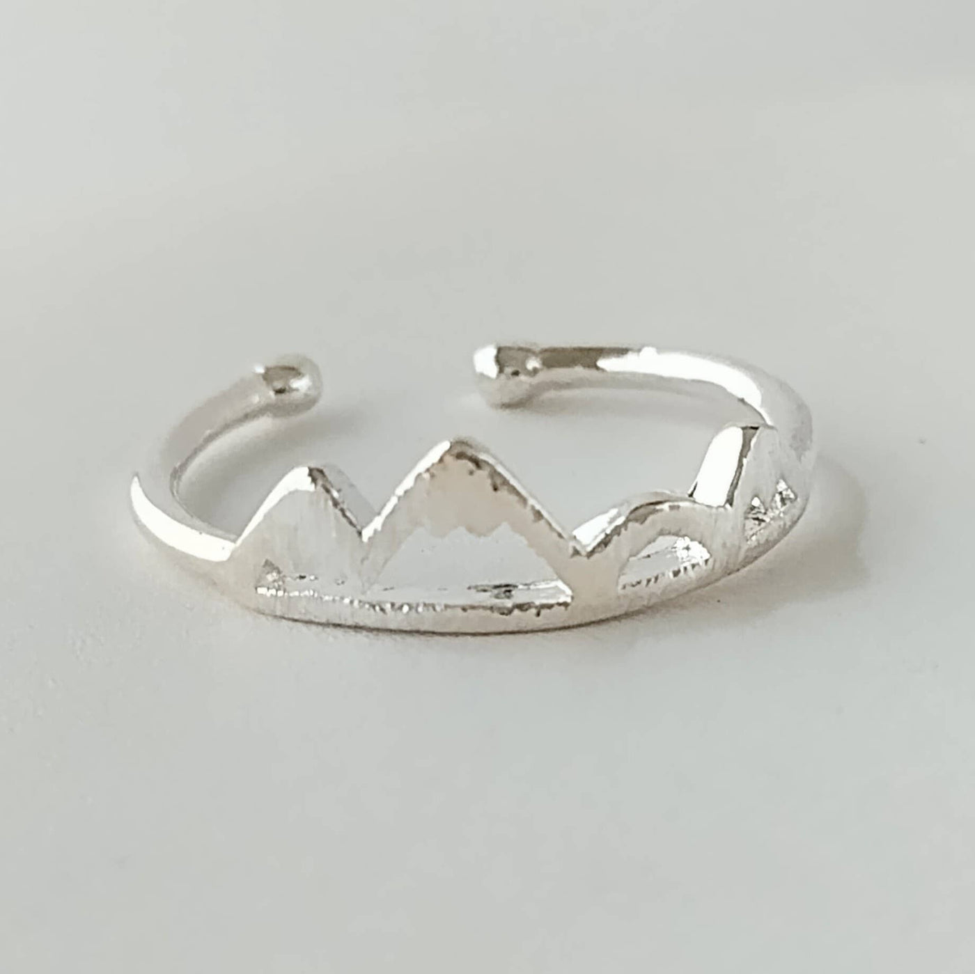 Tiny Mountain Ring, Wanderlust Ring: Silver