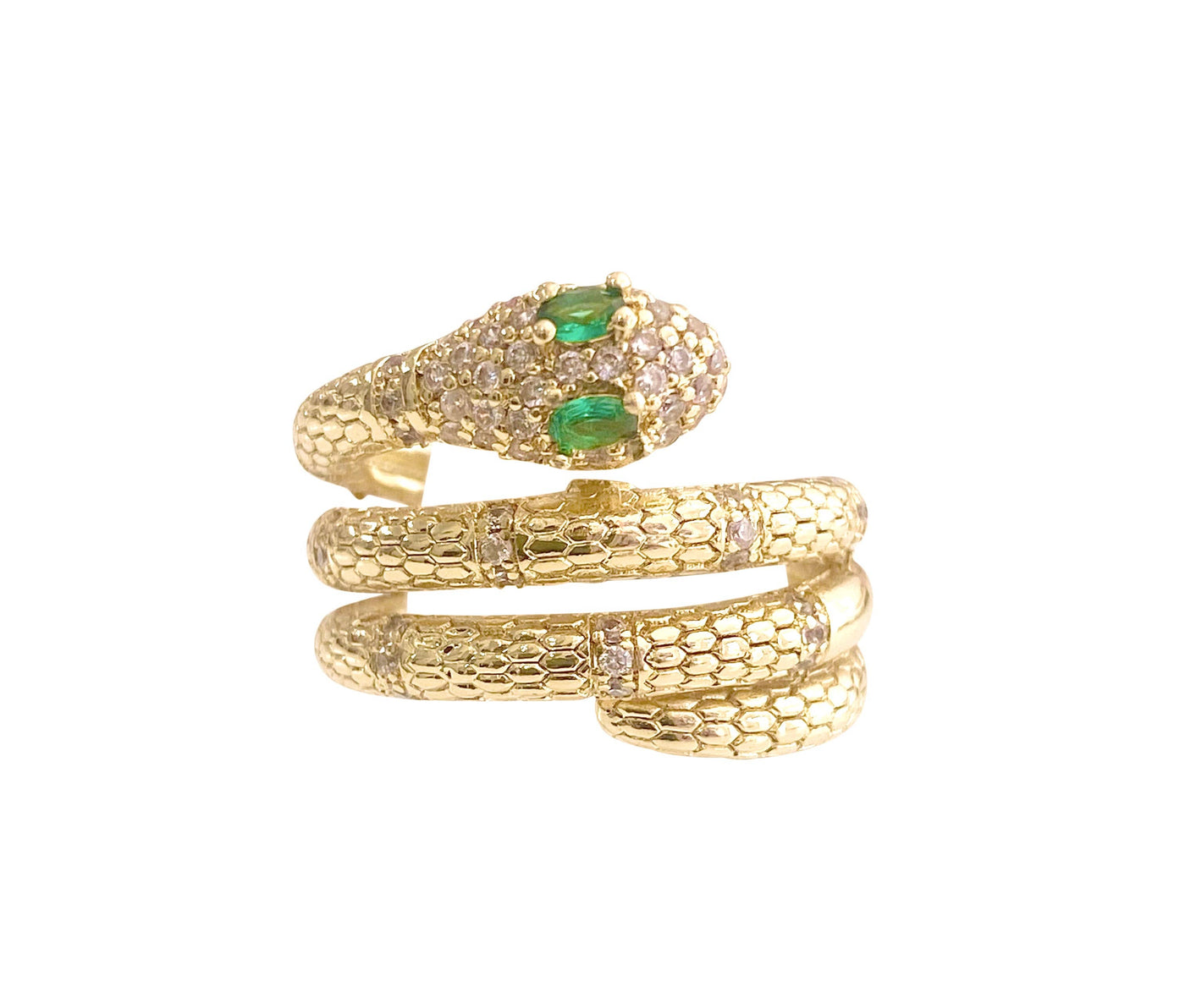 Twisted Snake Ring Gold