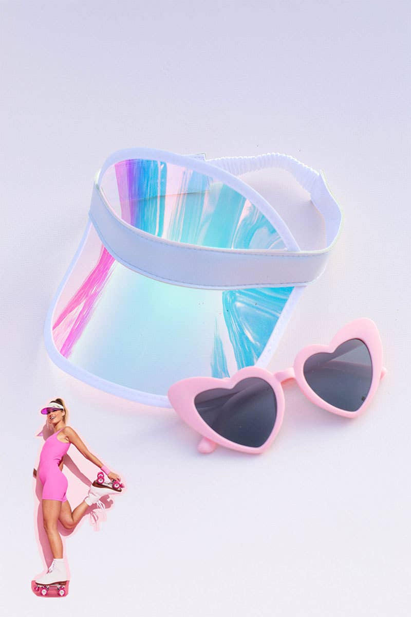 Pink Party Visor Hat