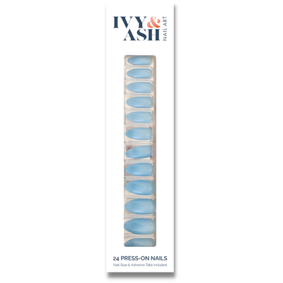 Winter Blue | Light Icy Blue At Home Press-On Nails Set