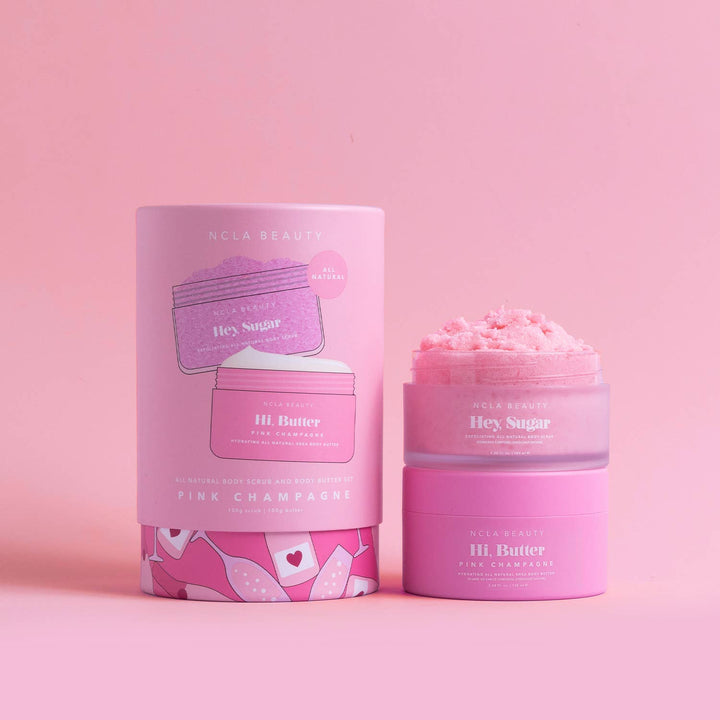 Body Scrub + Body Butter Set-Pink Champagne