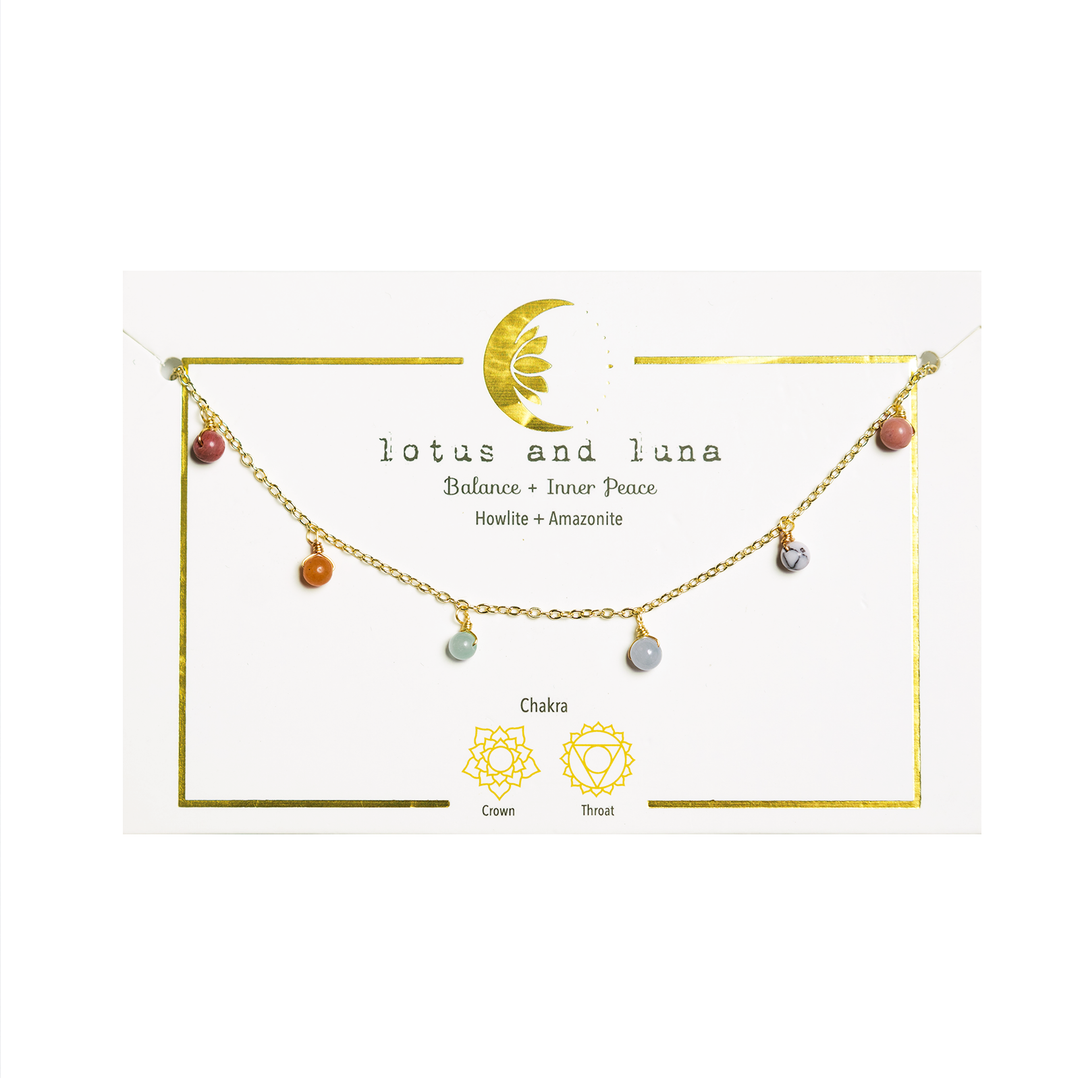 Balance + Inner Peace Dewdrop Necklace