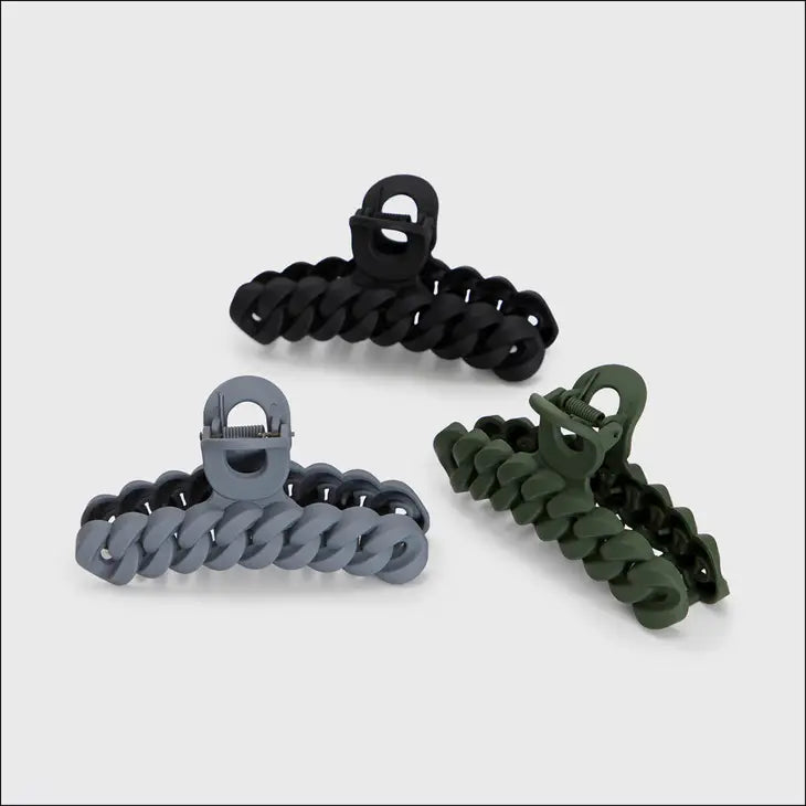Eco Friendly Chain Claw Clip Set of 3