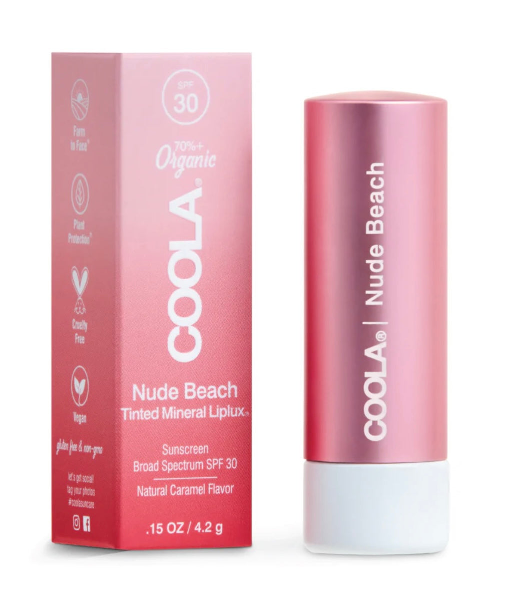 Mineral Liplux Organic TINTED Lip Balm Sunscreen SPF 30 .15oz