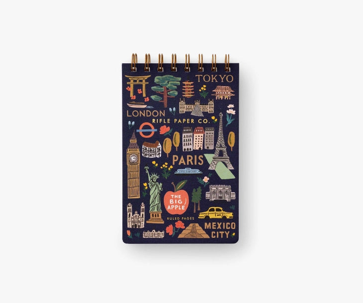 Pocket Top Spiral Notebook 4x6-Bon Voyage