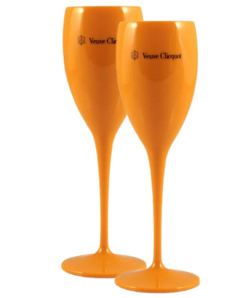 Plastic Champagne Flute-Orange